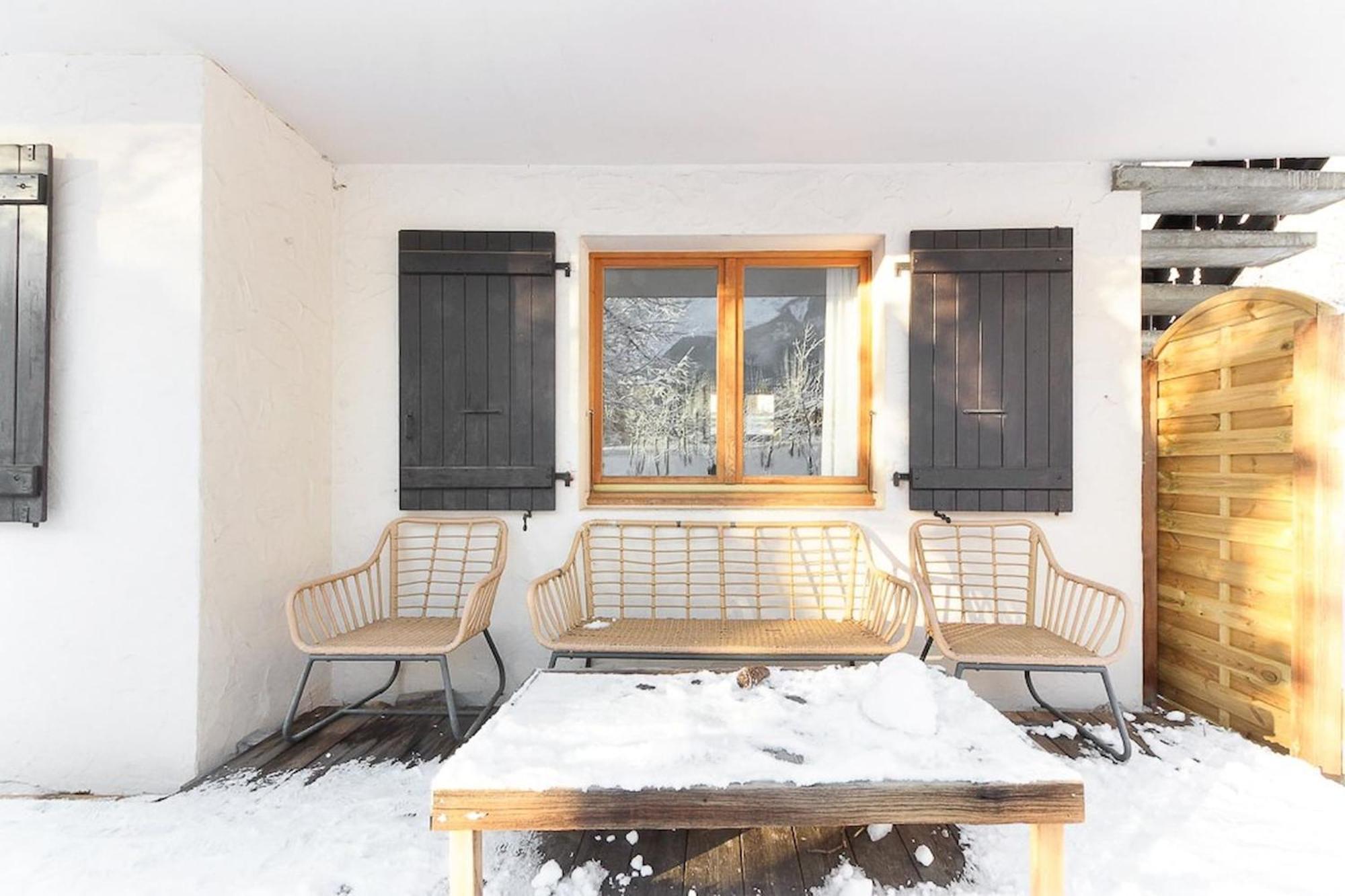 Violette De Cham - Jardin Prive - Vue Mont Blanc Apartment Chamonix Exterior foto