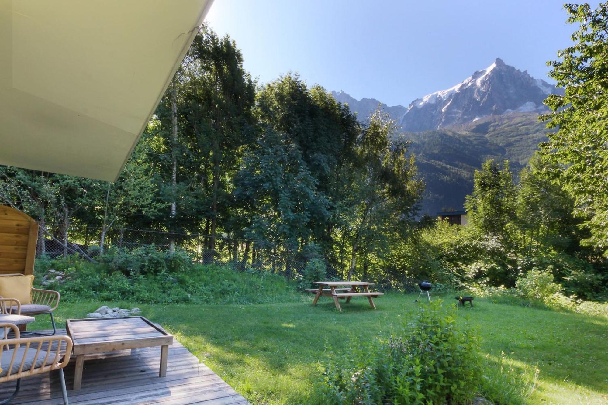 Violette De Cham - Jardin Prive - Vue Mont Blanc Apartment Chamonix Exterior foto